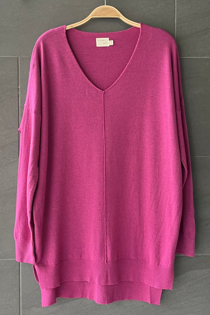 Comfy As Can Be Sweater (Hibiscus)