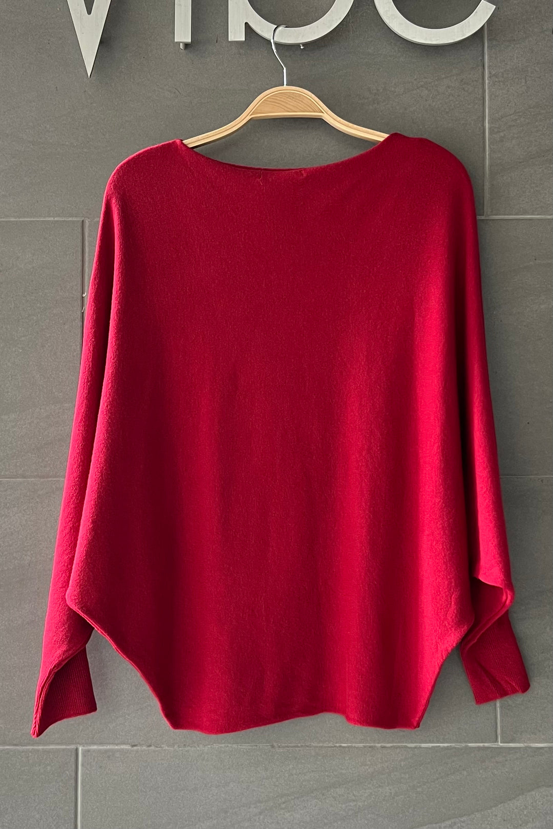 Meo Dolman Sweater (Dark Red)