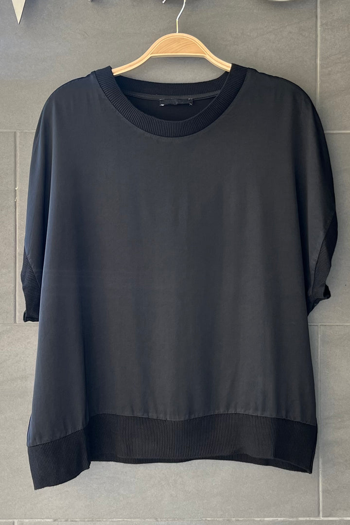 Meo Satin Margot Tee (Black)