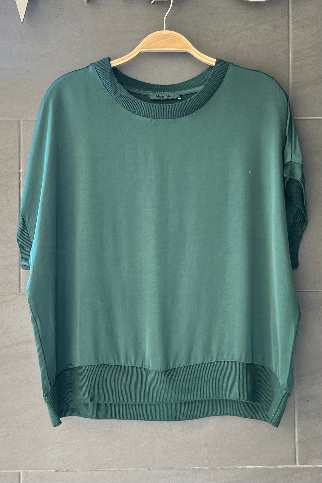 Meo Satin Margot Tee (Forest Green)