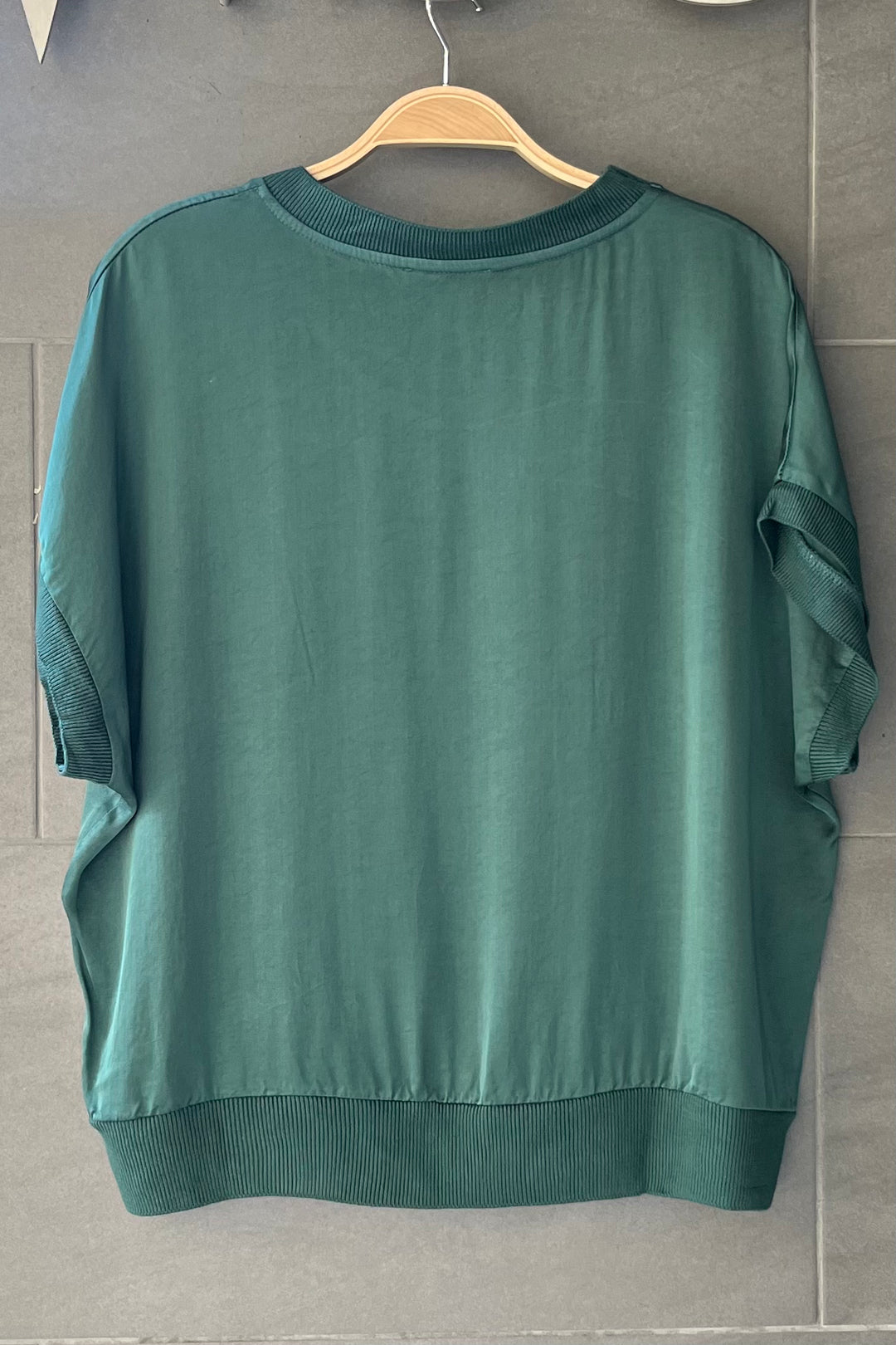 Meo Satin Margot Tee (Forest Green)