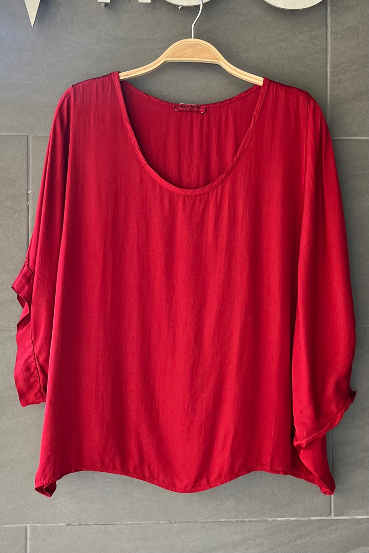 Meo Whisper Dolman Tee (Dark Red)