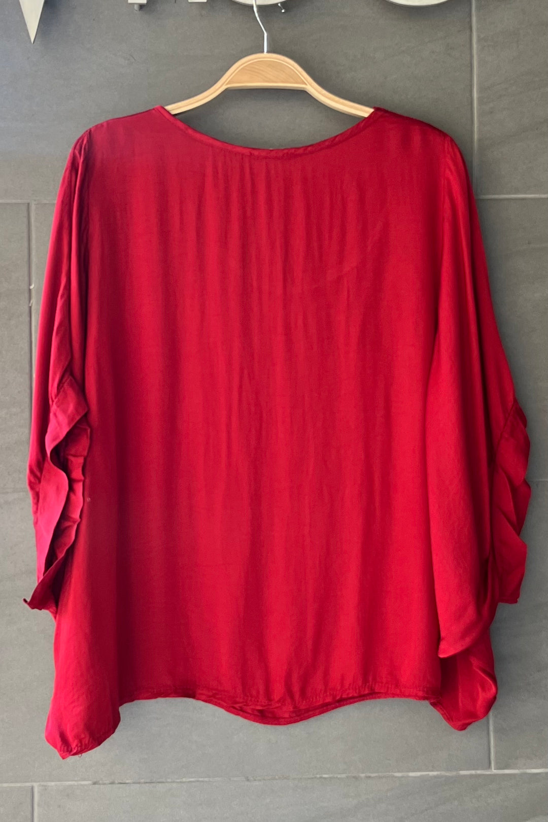 Meo Whisper Dolman Tee (Dark Red)