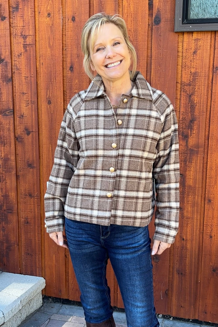 Brunette The Label Plaid Jacket