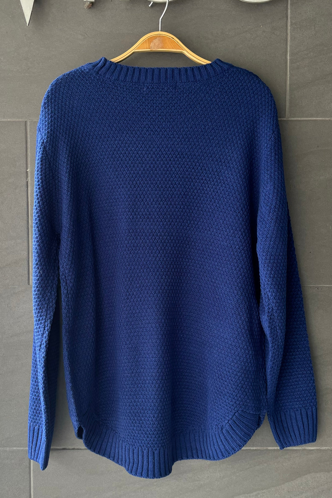 Zen Waffle Sweater (Navy)