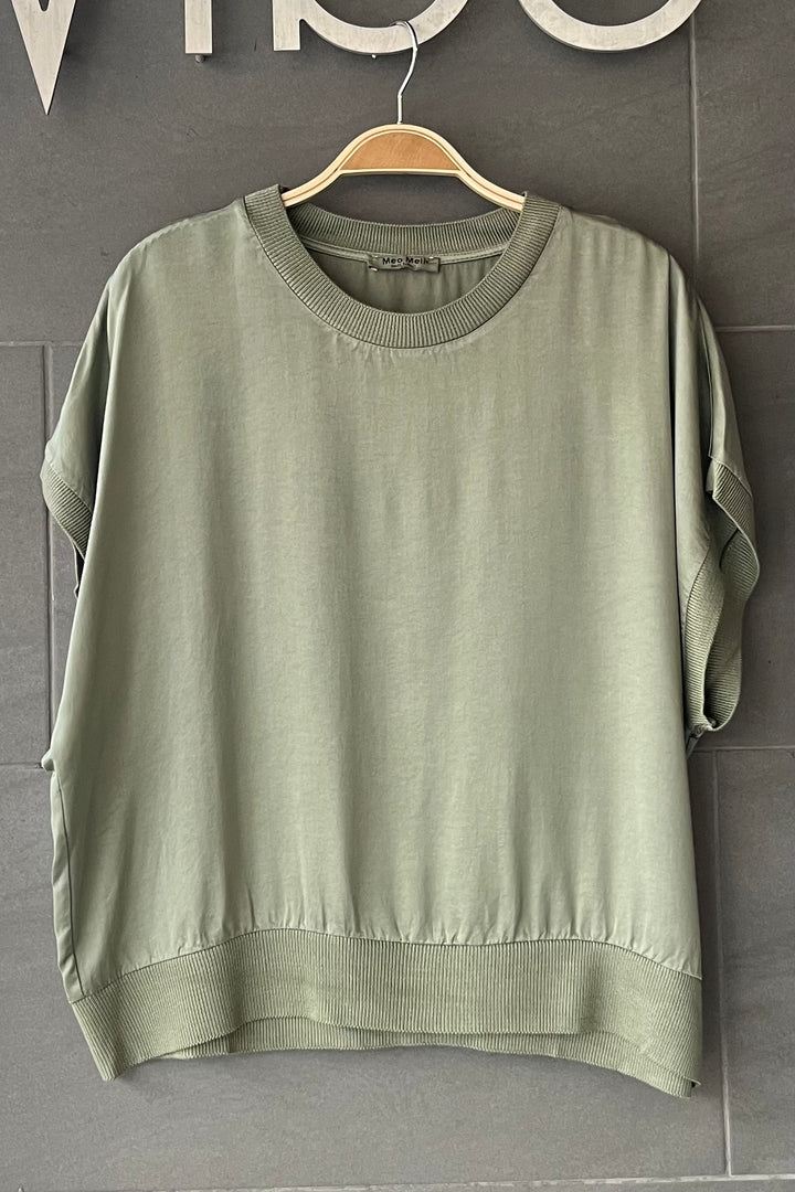 Meo Satin Margot Tee (Olive)