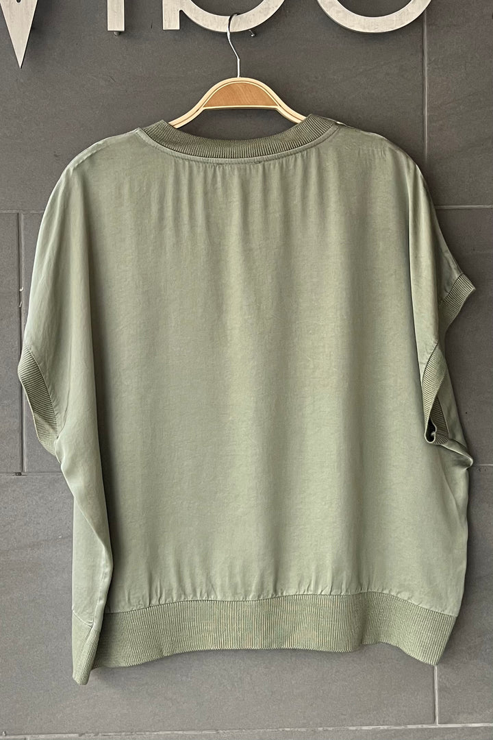 Meo Satin Margot Tee (Olive)