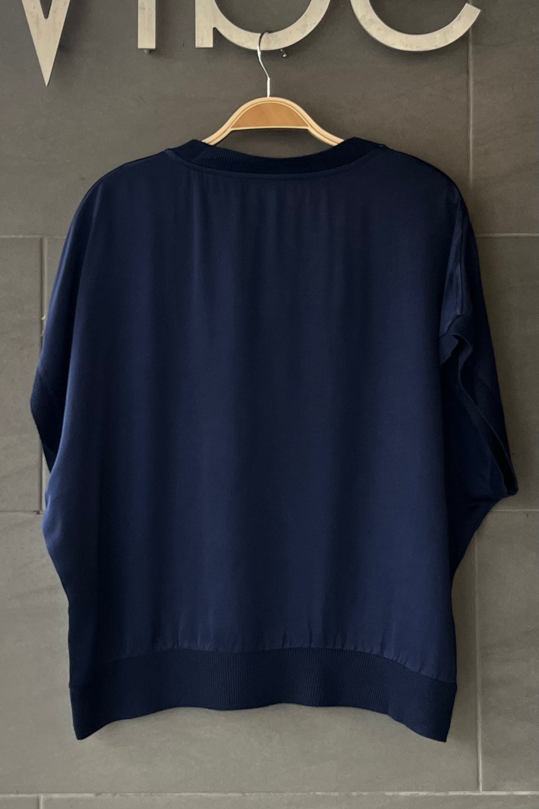Meo Satin Margot Tee (Navy)