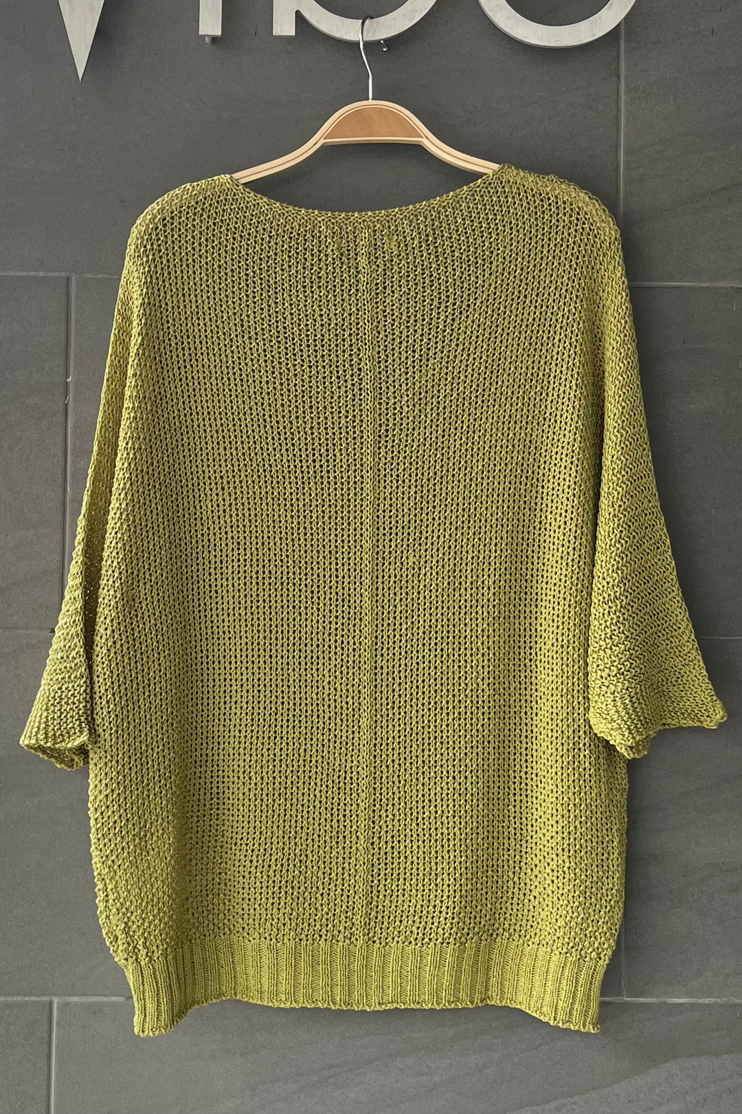 Meo Loose Knit Sweater (Avocado)