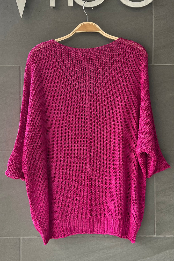 Meo Loose Knit Sweater (Orchid)