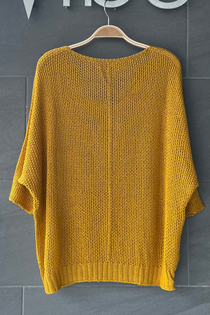 Meo Loose Knit Sweater (Gold)