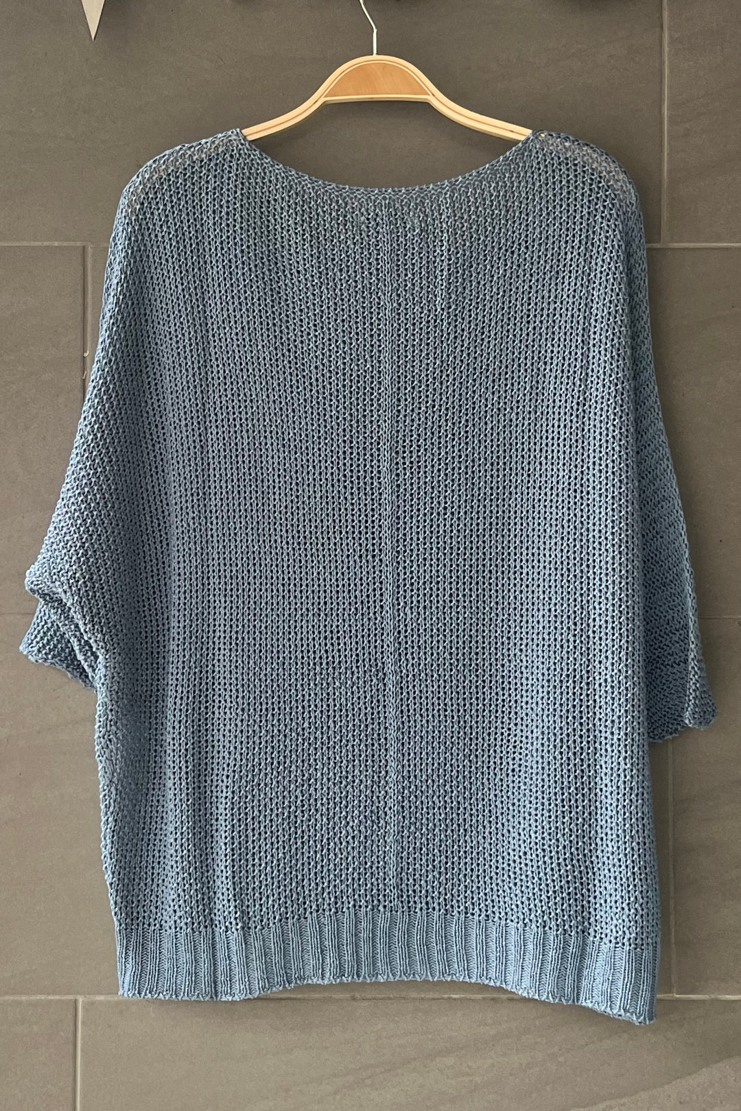 Meo Loose Knit Sweater (Denim)