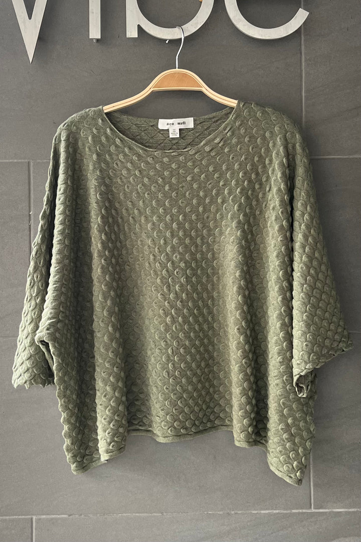 Meo Pebble Knit Sweater (Olive)