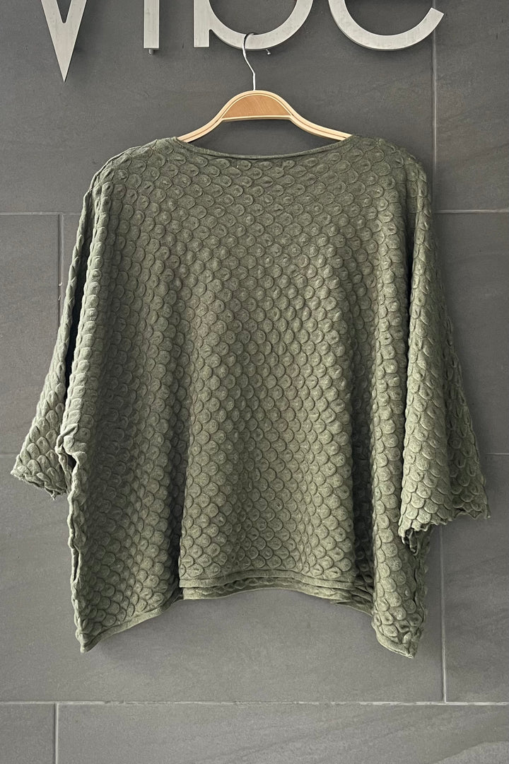 Meo Pebble Knit Sweater (Olive)