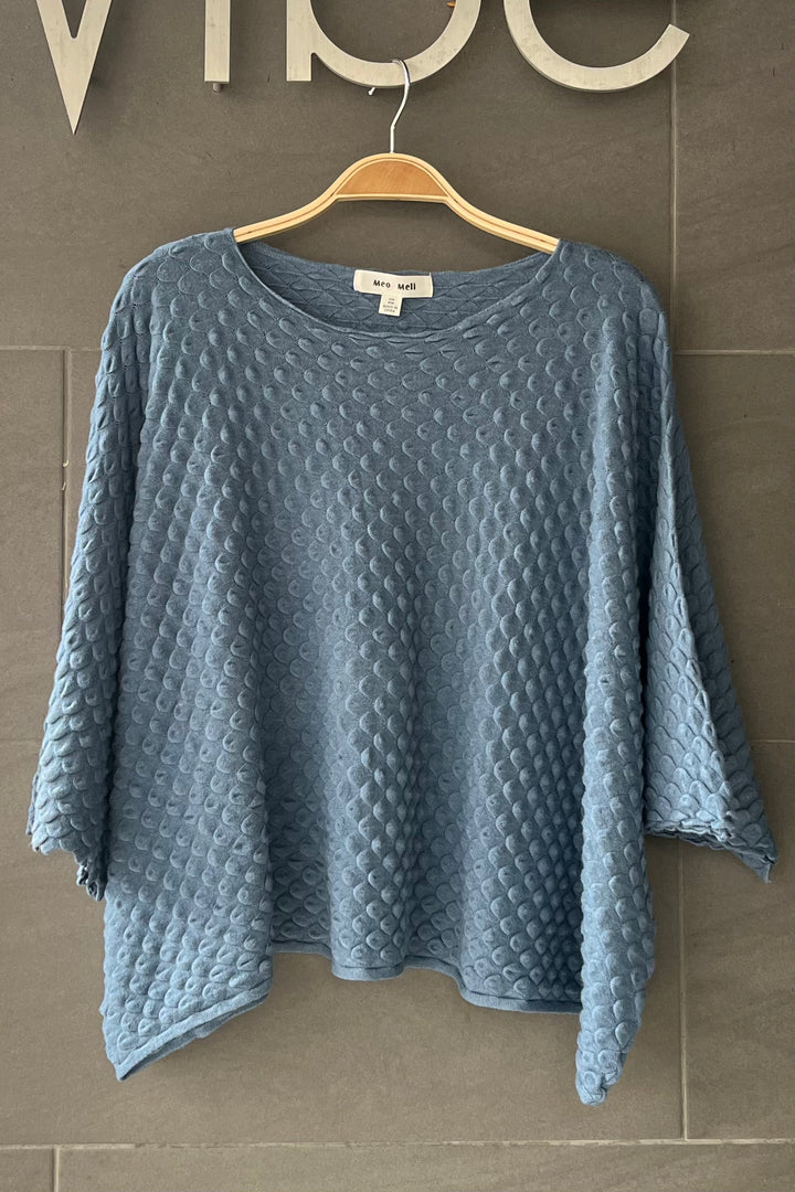 Meo Pebble Knit Sweater (Denim)