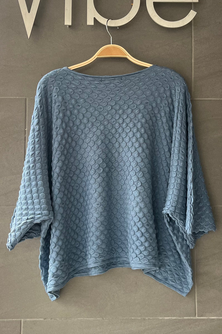 Meo Pebble Knit Sweater (Denim)
