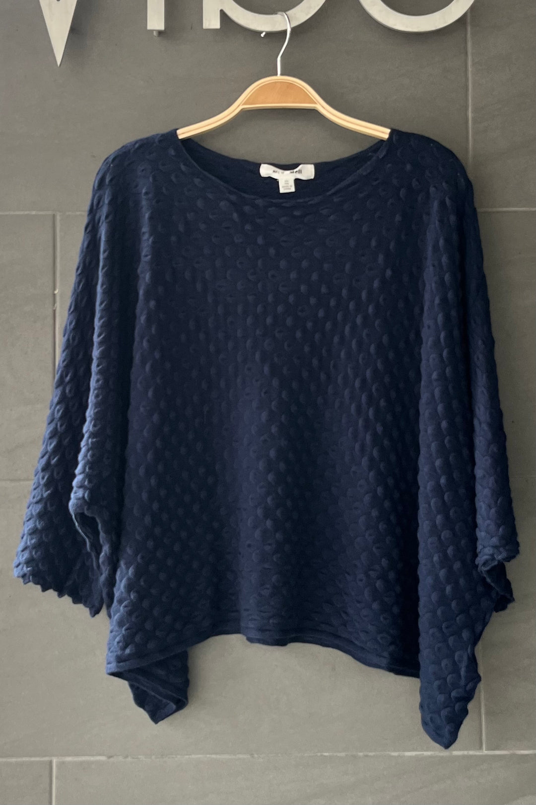 Meo Pebble Knit Sweater (Navy)