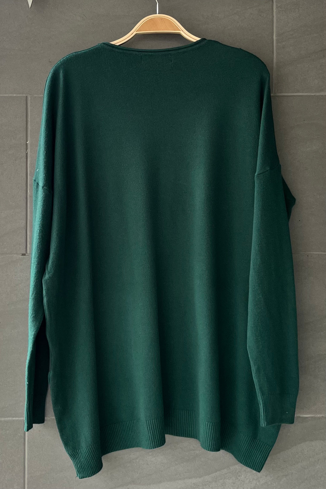 Meo Soft Knit Pocket Tunic (Forest Green)