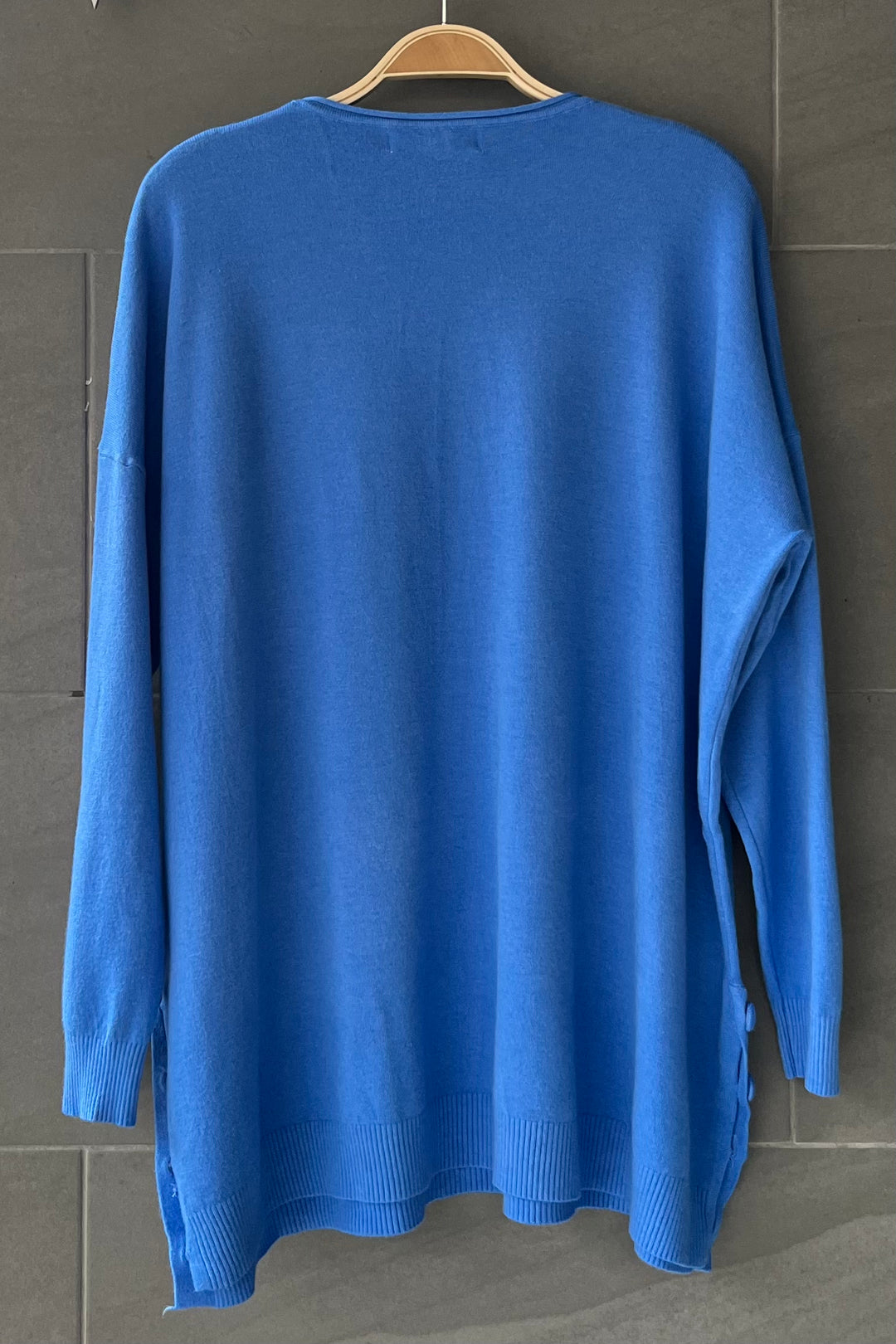 Meo Soft Knit Pocket Tunic (Azure)