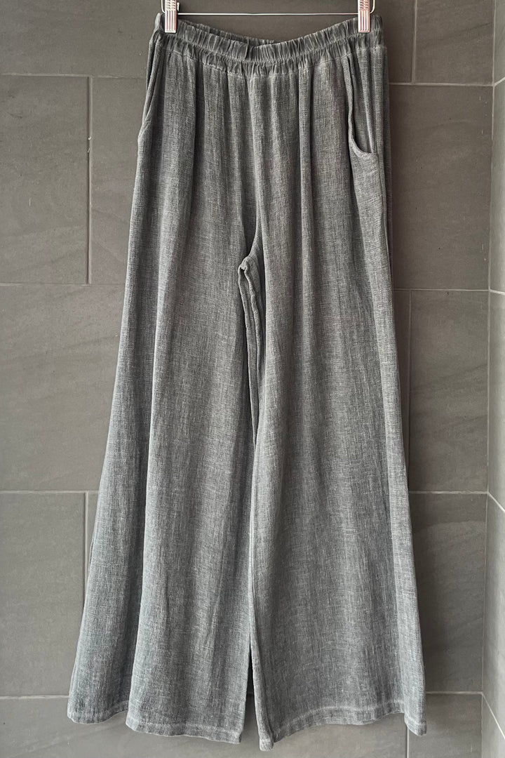 Meo Linen Sicily Pant (Charcoal)
