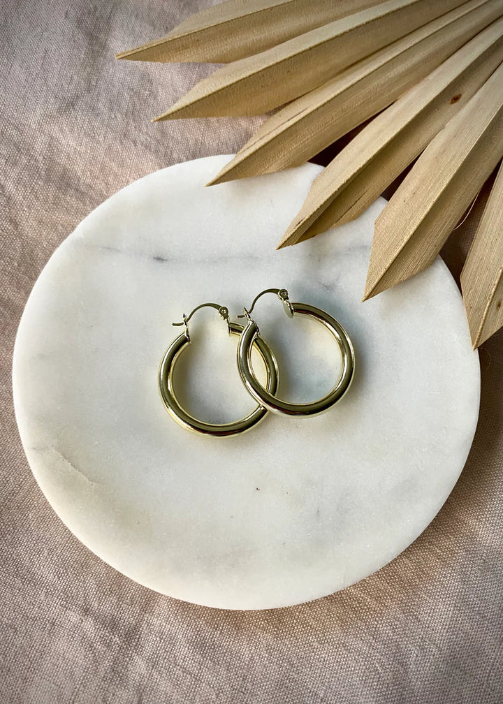 Everyday Chunky Gold Hoops