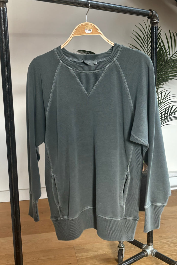 Zen French Terry Sweatshirt (Dusty Teal)