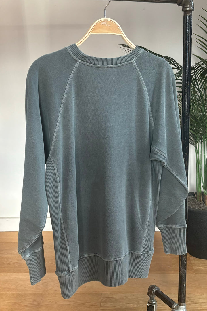 Zen French Terry Sweatshirt (Dusty Teal)