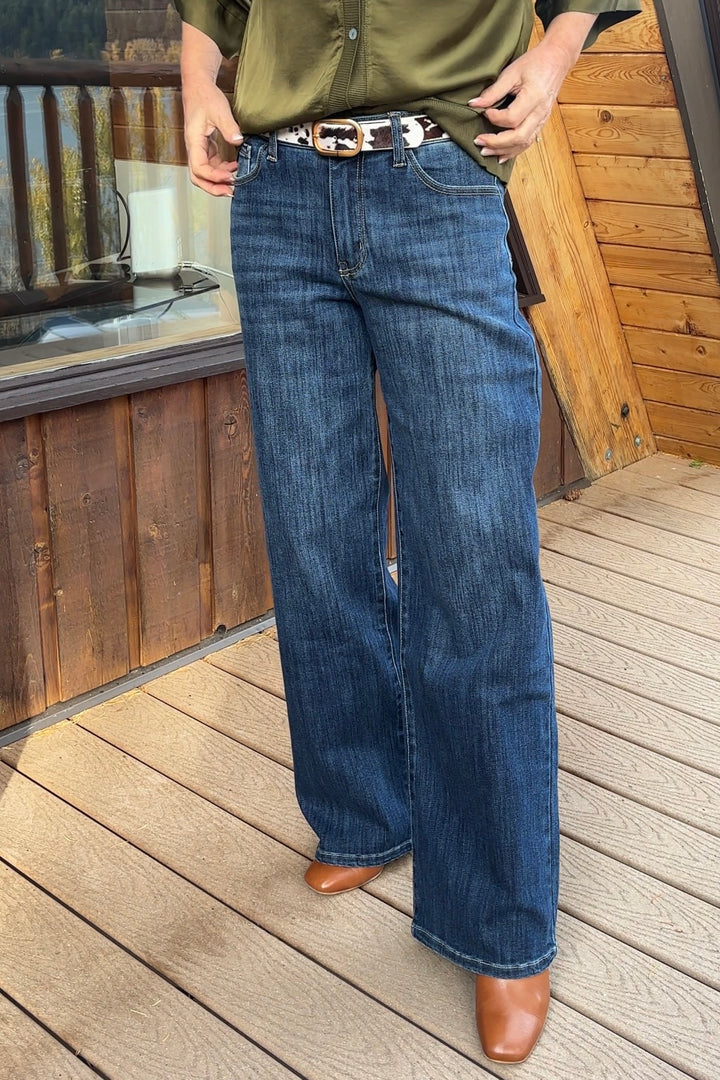 Kancan Essential Wide Leg Jean
