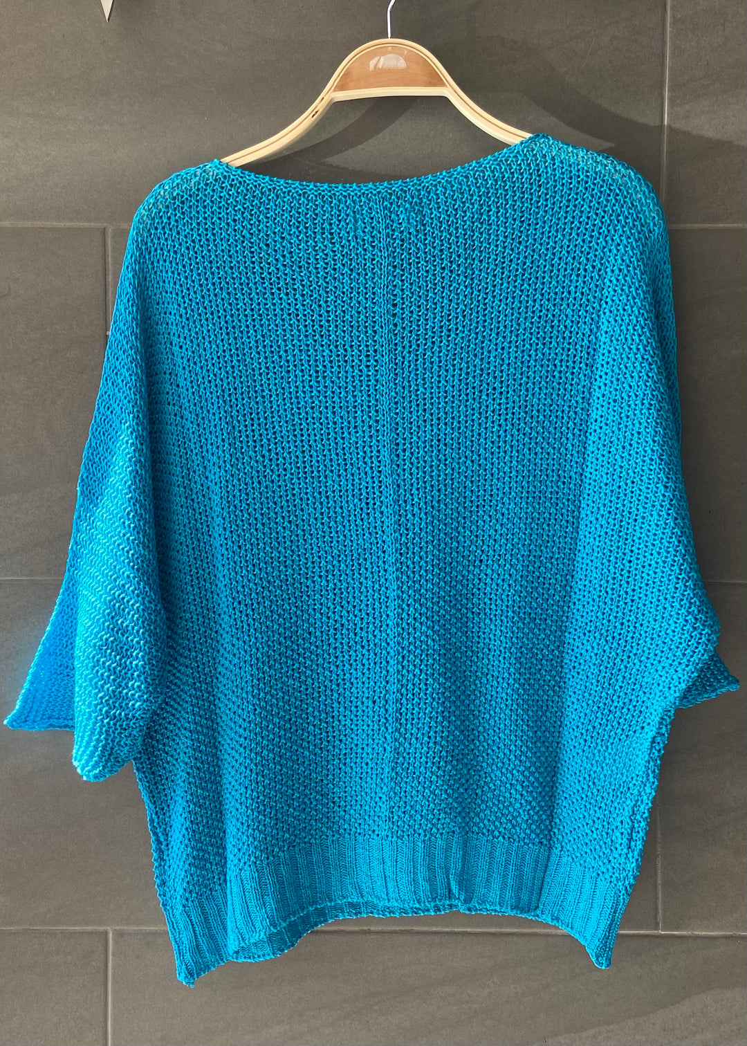 Meo Loose Knit Sweater (Turquoise)