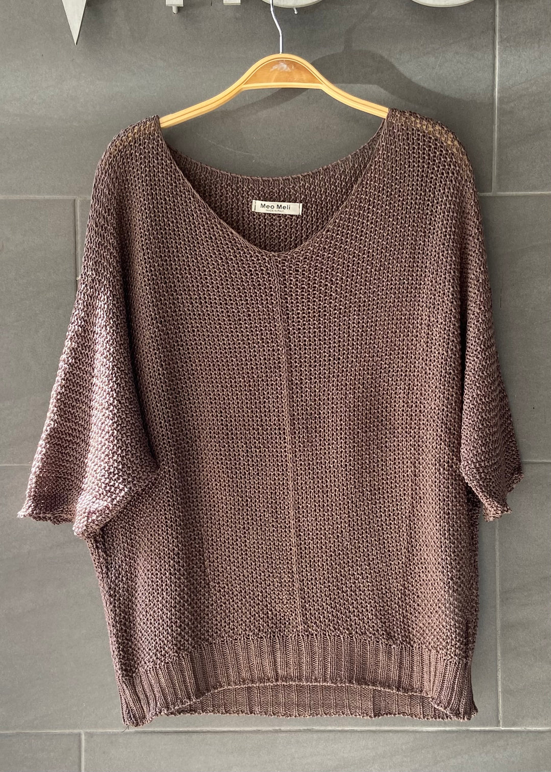 Meo Loose Knit Sweater (Cocoa)