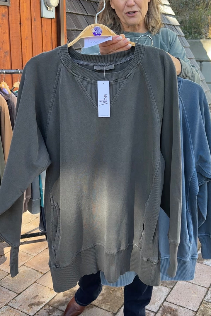 Zen French Terry Sweatshirt (Charcoal)