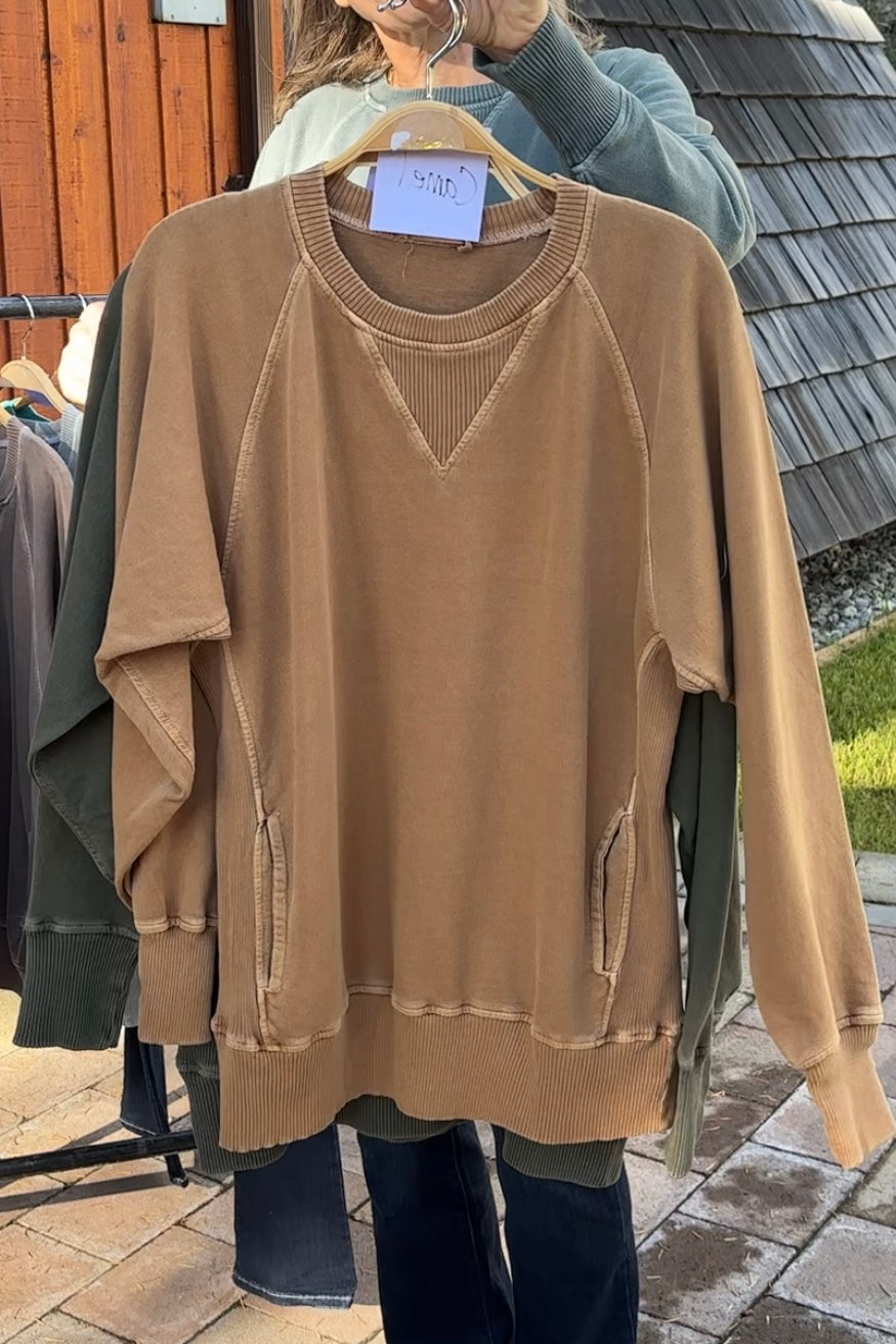 Zen French Terry Sweatshirt (Camel)