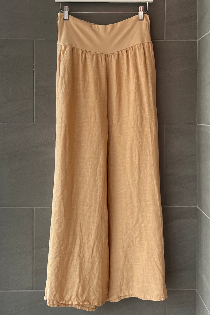 Meo Linen Sorrento Pant (Light Tan)