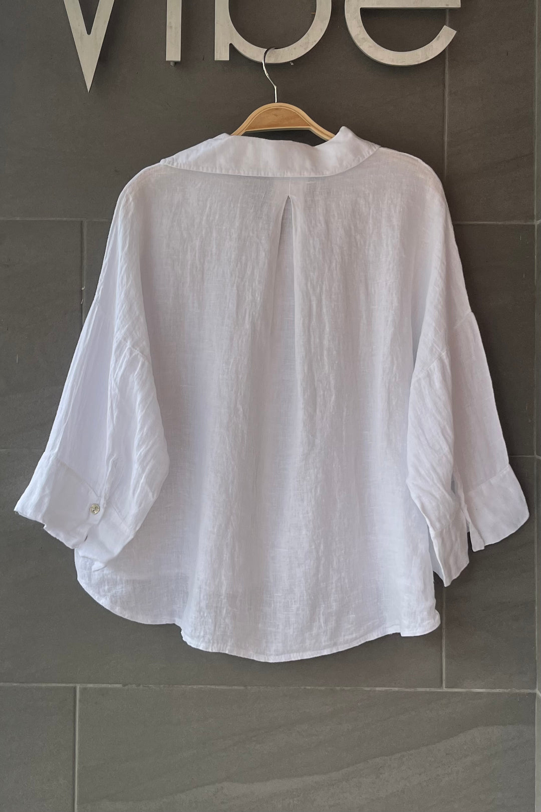 Meo Linen Rimini Button Down Shirt (White)