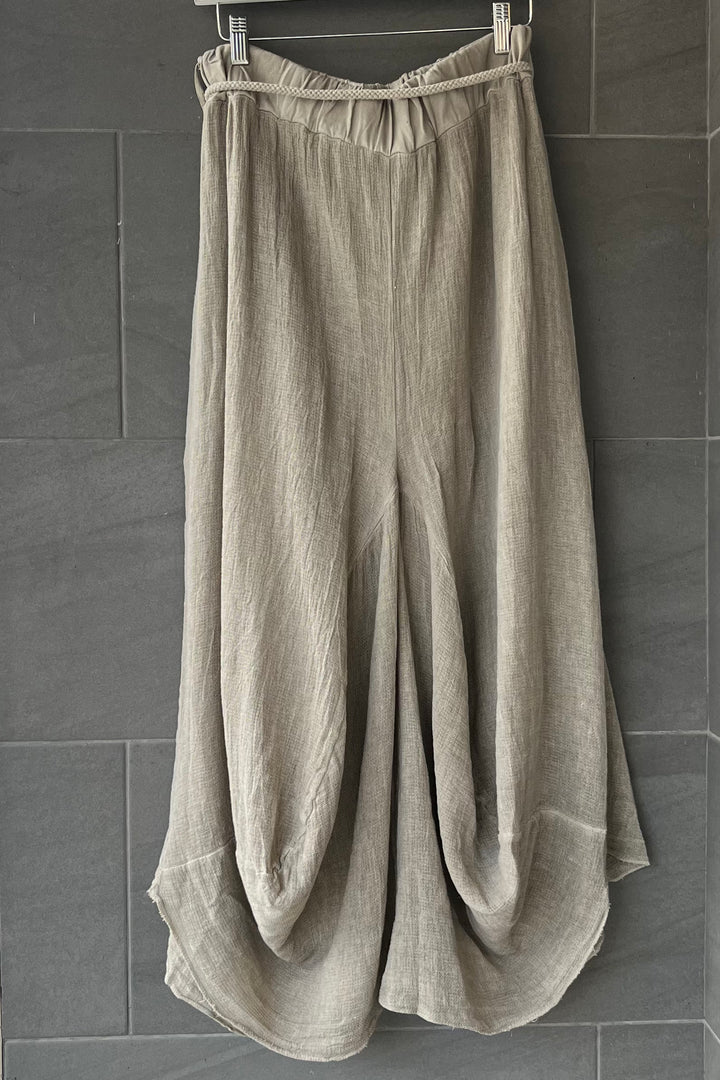 Meo Linen Cargo Skirt (Taupe)