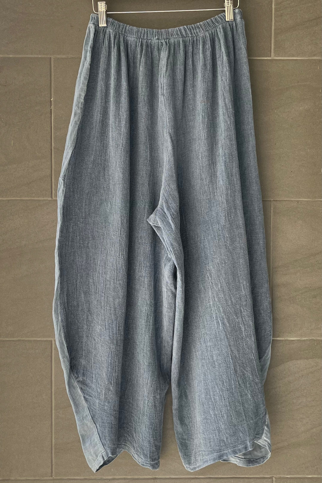 Meo Linen Barrel Pant (Navy)
