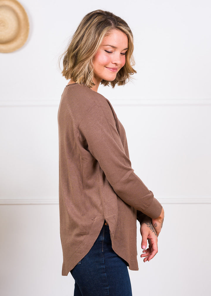 Dreamy Boatneck Sweater (Hazelnut)