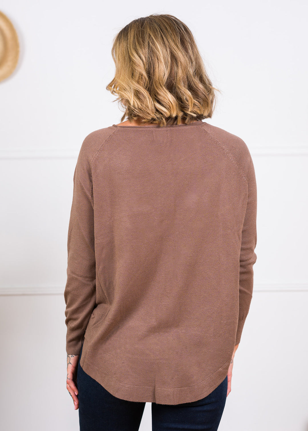 Dreamy Boatneck Sweater (Hazelnut)