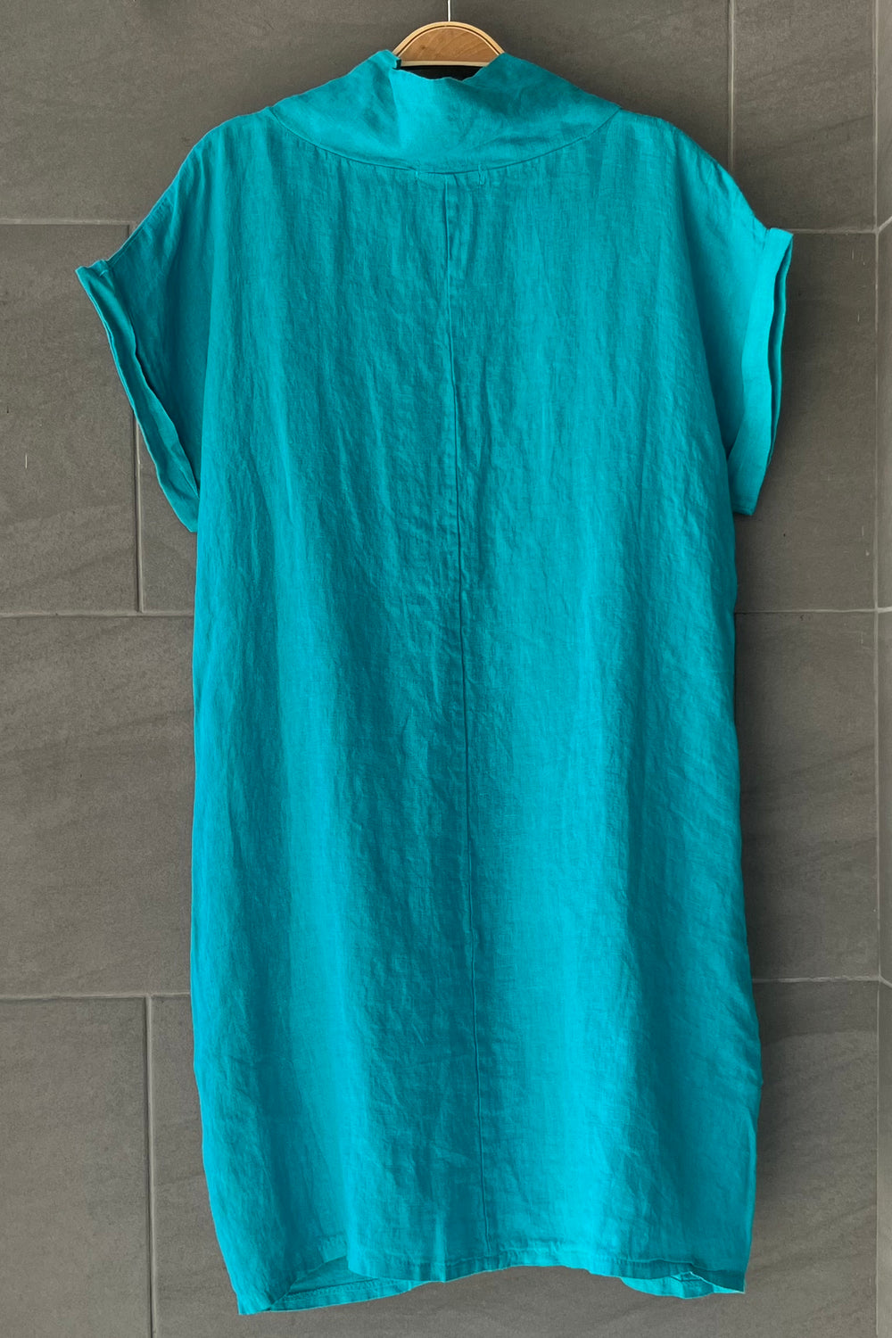 Meo Linen Pocket Dress (Jade) – Vibe Apparel