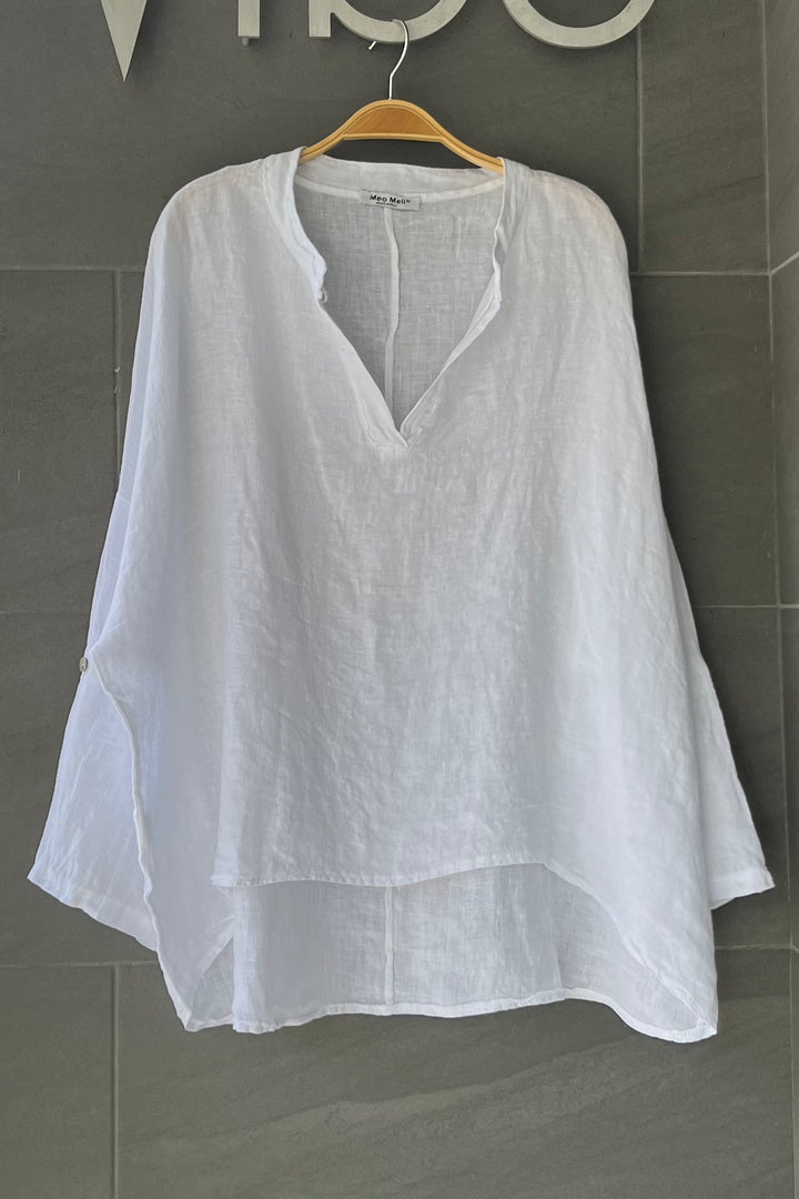 Meo Linen Palermo Shirt (White)