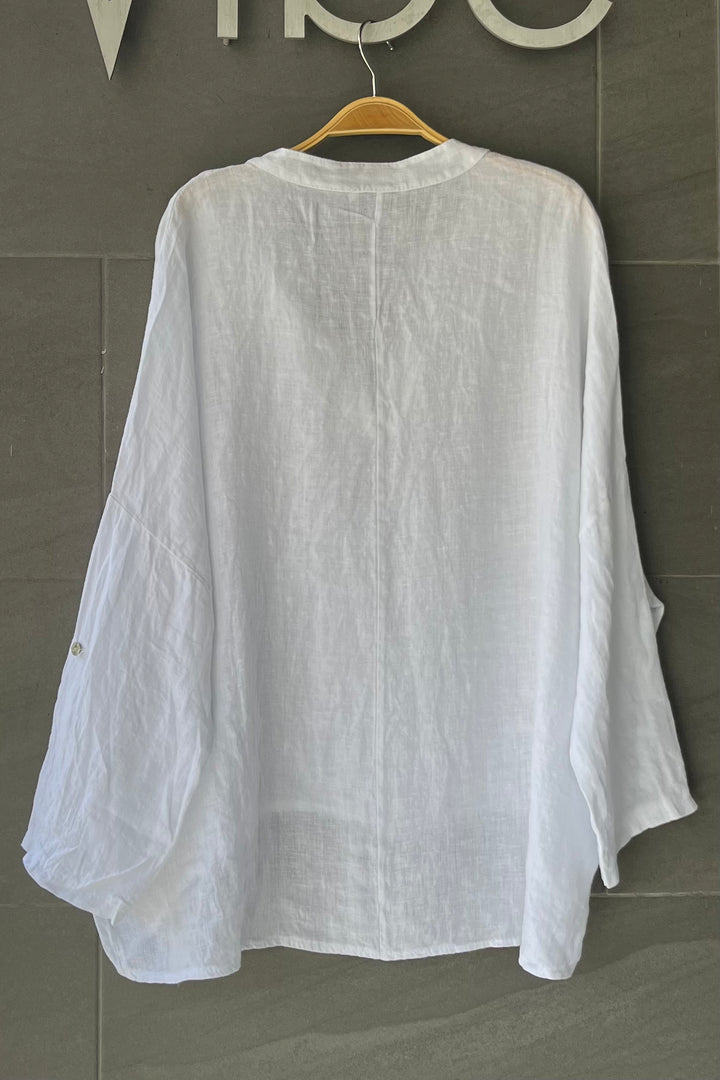Meo Linen Palermo Shirt (White)