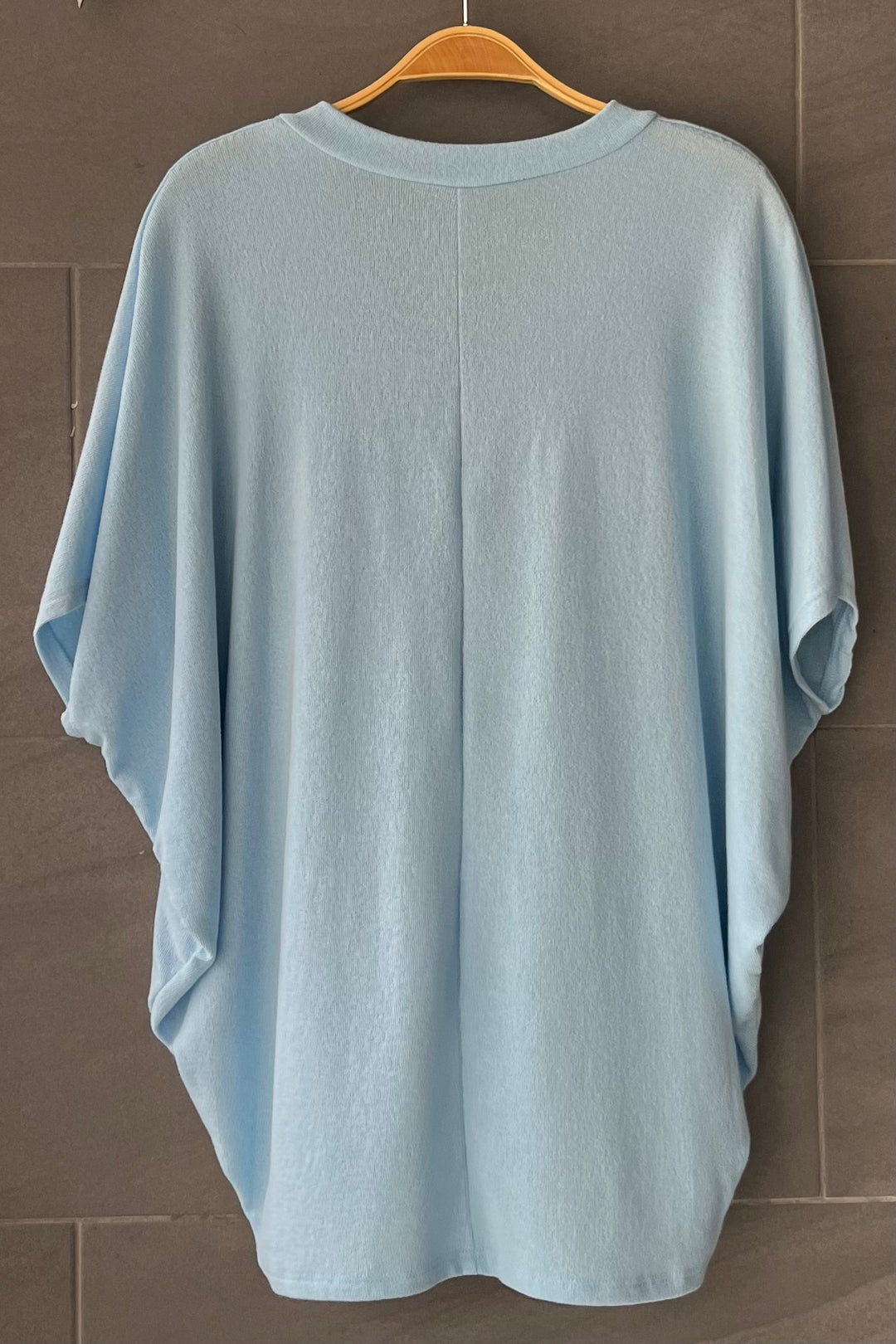 Jolie Slouchy Dolman Tee (Light Blue)