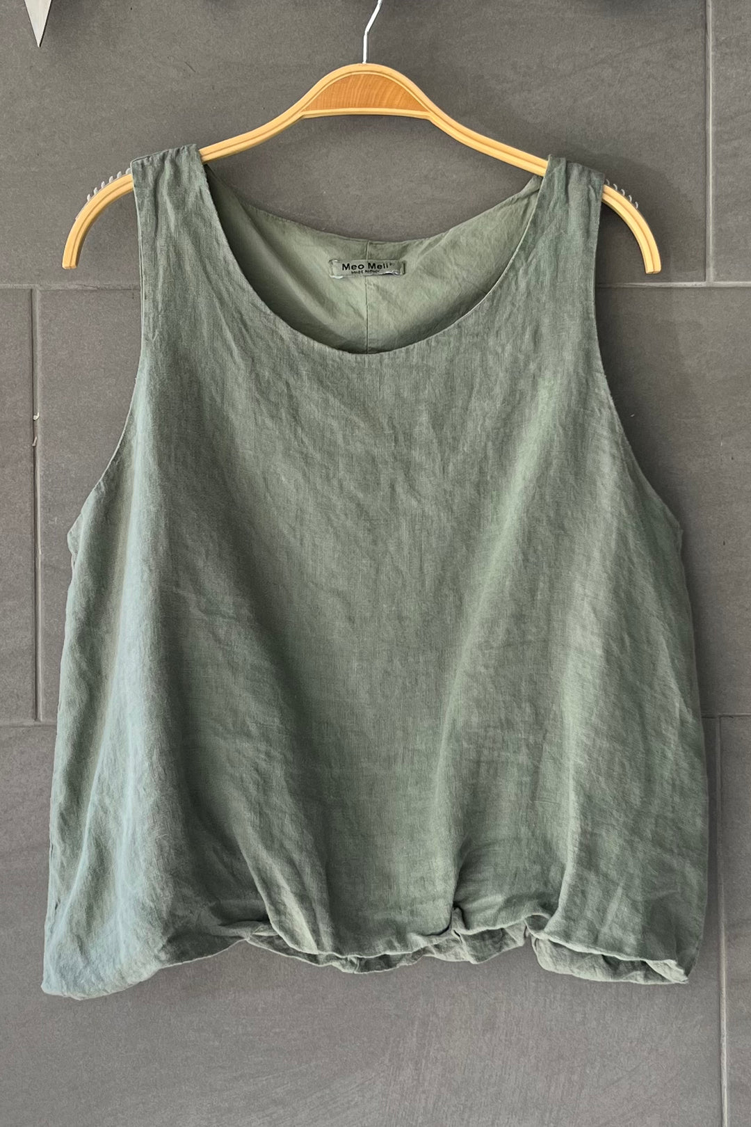 Meo Linen Amalfi Tank (Olive)