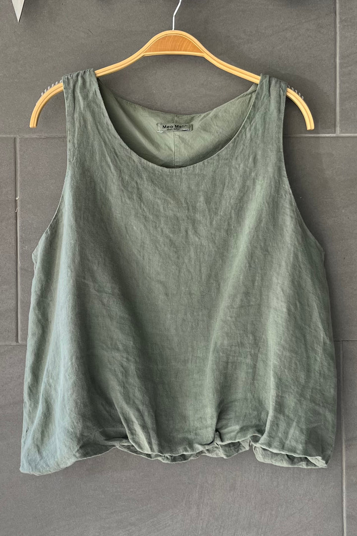 Meo Linen Amalfi Tank (Olive)