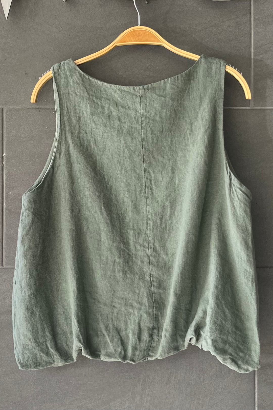 Meo Linen Amalfi Tank (Olive)