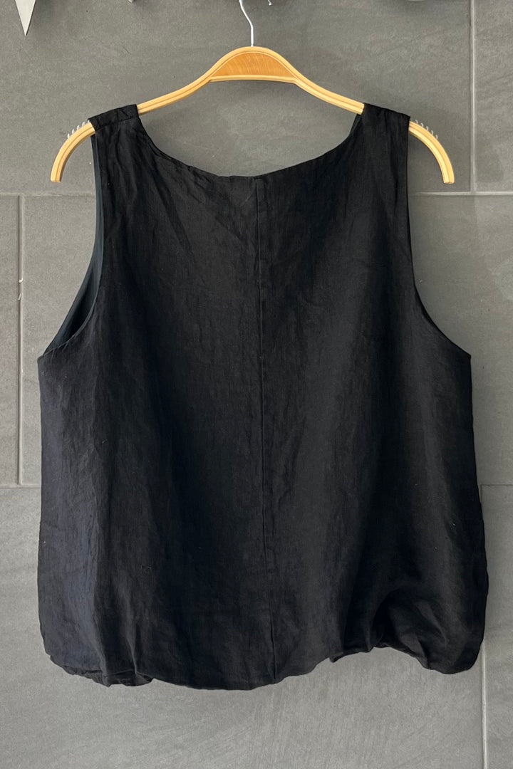 Meo Linen Amalfi Tank (Black)