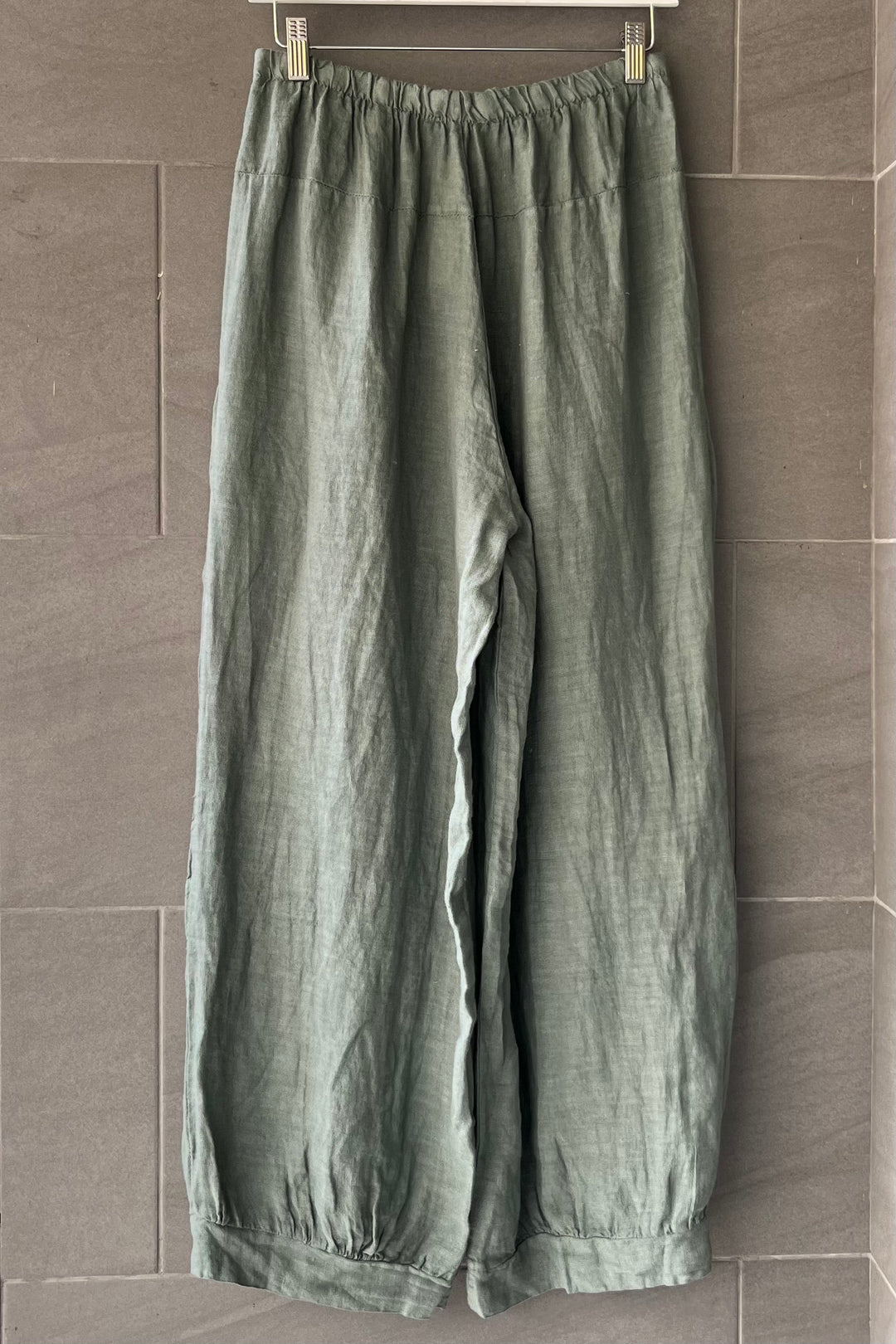 Meo Linen Siena Button Pant (Olive)