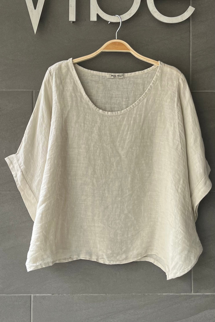Meo Linen Breezy Tee (Beige)