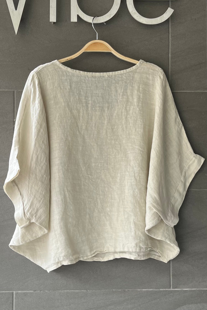 Meo Linen Breezy Tee (Beige)