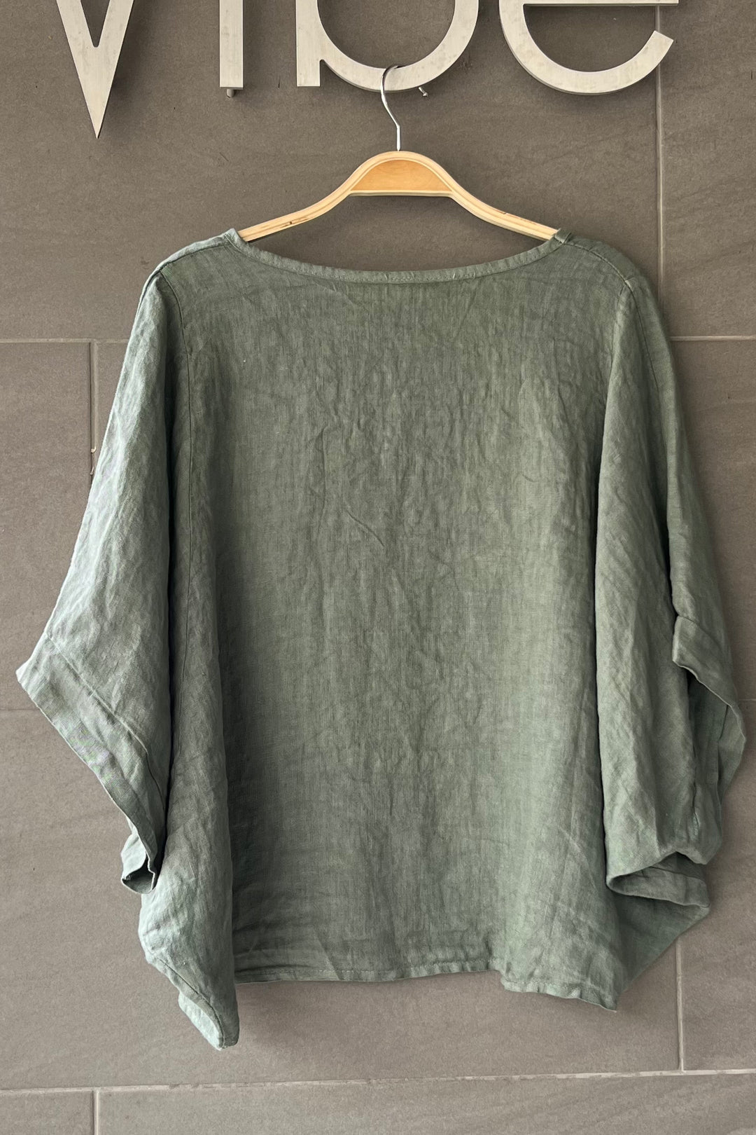 Meo Linen Breezy Tee (Olive)